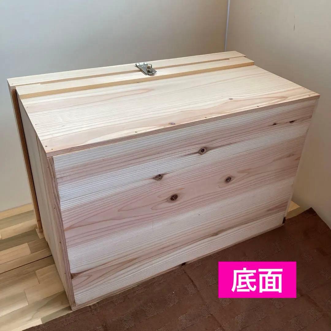 木箱　蓋付き　ウッドボックス　収納箱　収納ケース　宝物箱　ハンドメイド