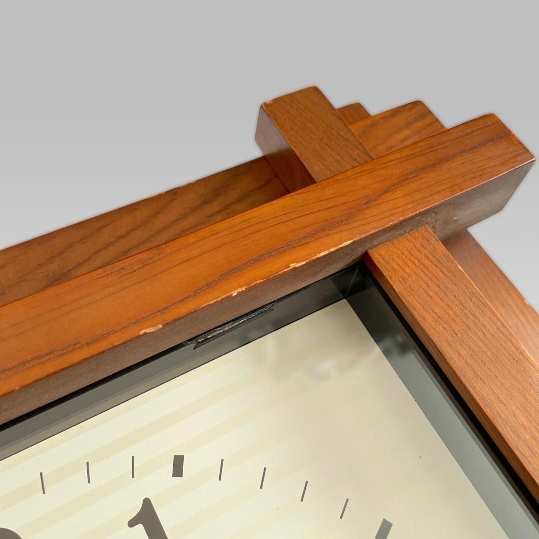 80s【SEIKO】ヴィンテージ モダンデザイン 掛け時計 ウォールクロック