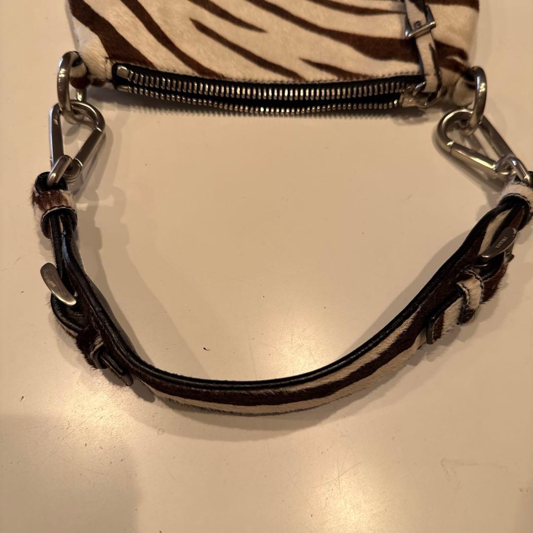 PRADA ゼブラ柄ハラコバッグ