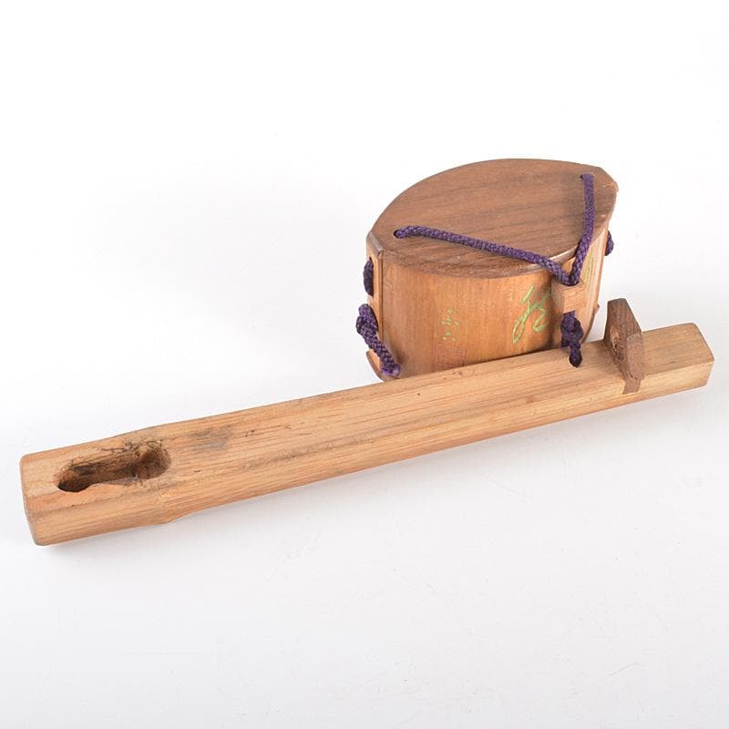 時代提げ物　喫煙具　煙管　キセル　古竹漢詩刻　煙管入　煙草入　M　R7533