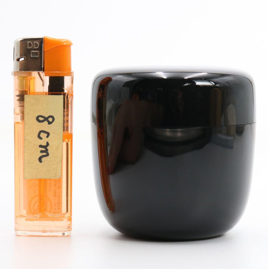 無銘 真塗 中棗 茶道具 遠州緞子仕覆付　C816　N1