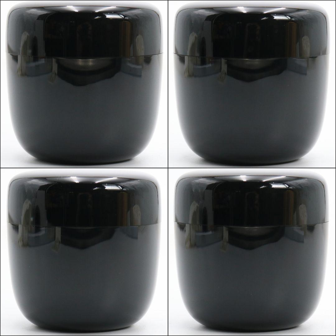 無銘 真塗 中棗 茶道具 遠州緞子仕覆付　C816　N1