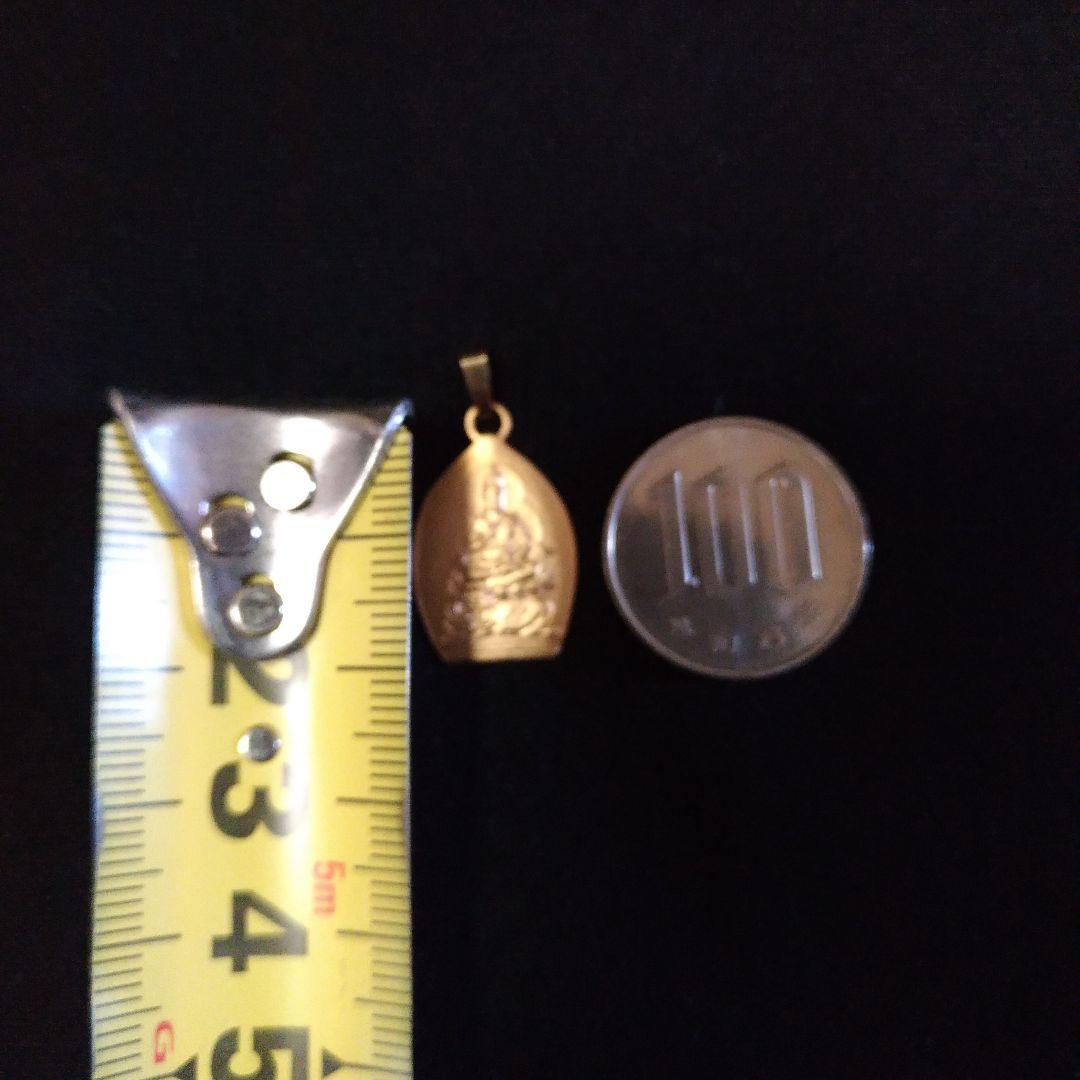K18。ペンダントトップ。少林山。達磨寺。十二支御守御本尊。菩薩。開運、招福。