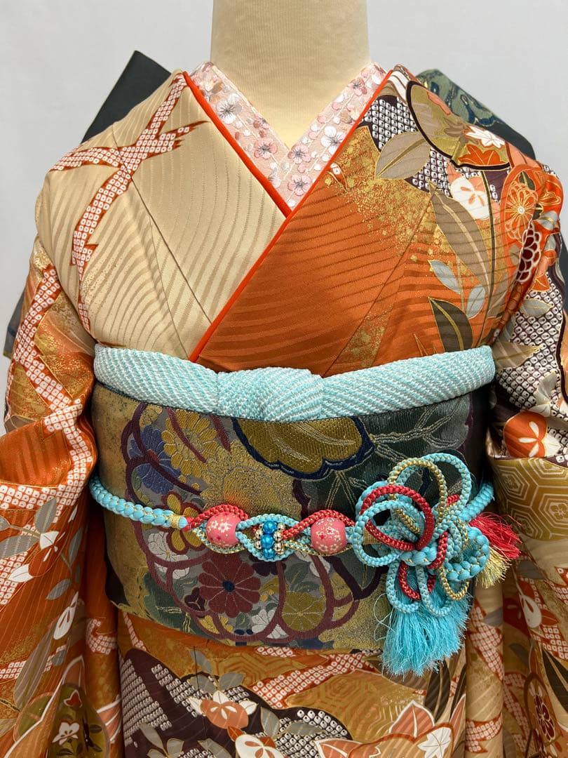 振り袖　フルセット　別誂長襦袢　金彩　成人式　ますいわ屋扱い　重ね襟付き　681