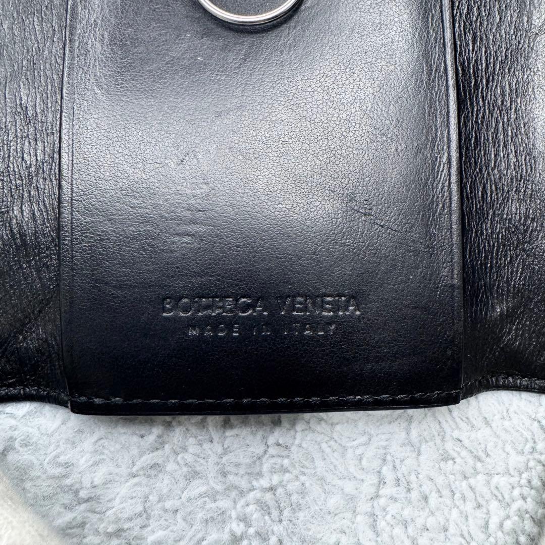 RFID ボッテガヴェネタ キーケース マキシイントレチャート 6連 黒