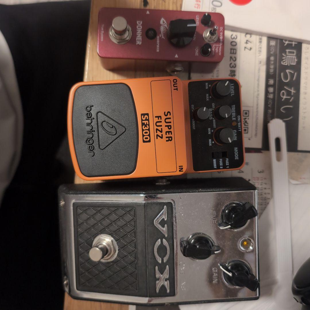 初心者安価セット（右のvoxオーバードライブは接触がかなり悪い直せばいけるかも）