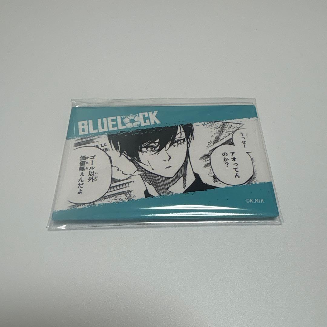 ブルーロック　糸師凛　プリンセスカフェ　スクエア缶バッジ