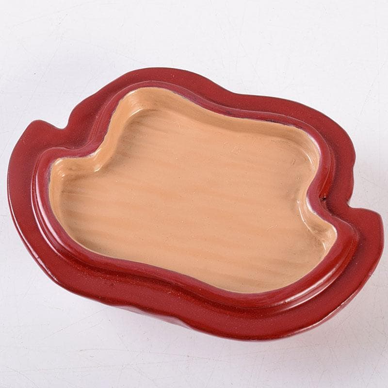 くりのぼう　高岡漆器　木彫師　般若勉（雲舟）作　蟹香合　共箱　V　8480