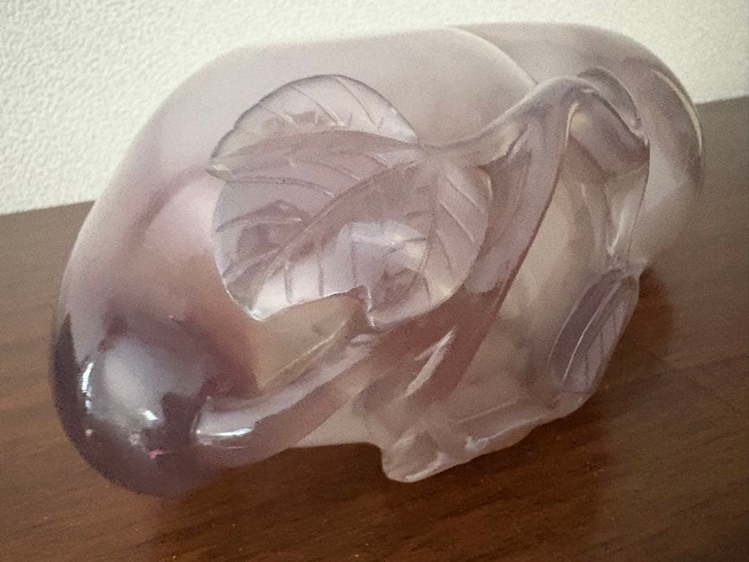 瑪瑙　置物　瓢箪形　小物入れ　時代物 メノウ　彫刻 骨董品 中国古玩 783g