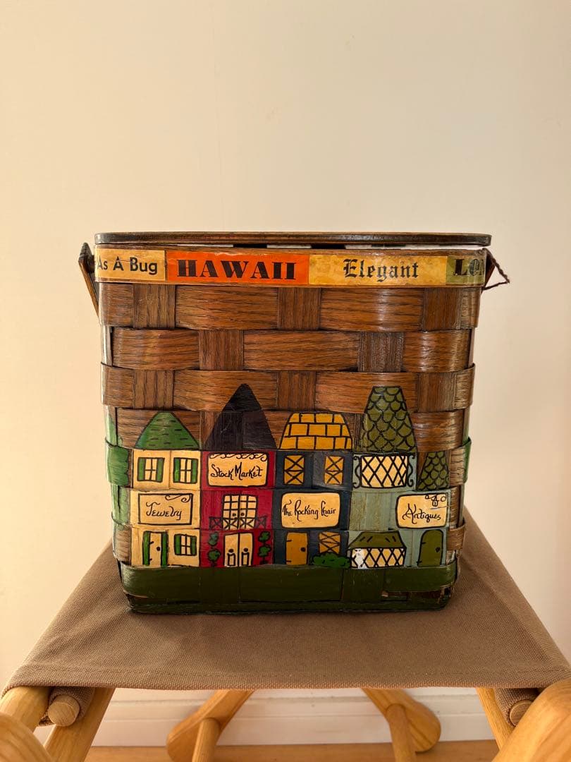 カロナンバスケット　ビンテージ　ヴィンテージ