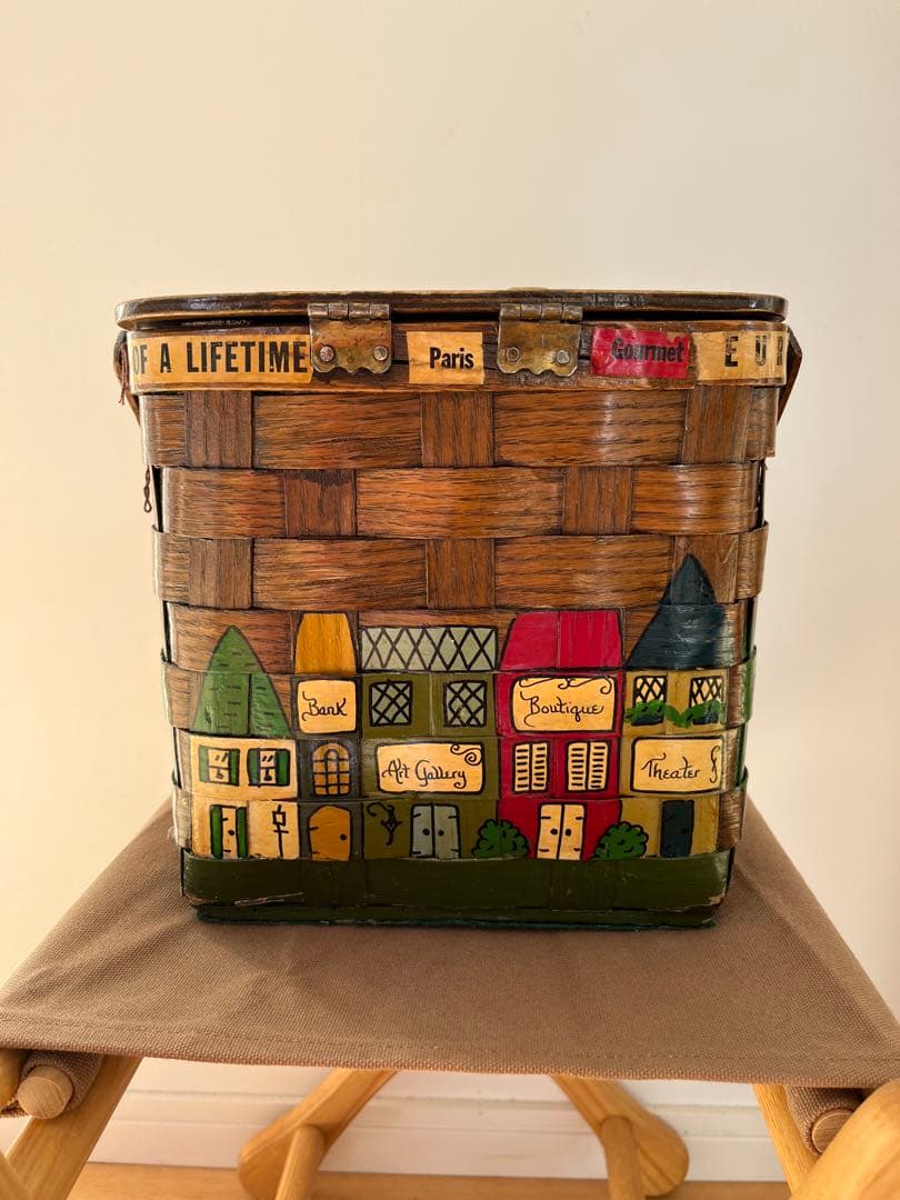 カロナンバスケット　ビンテージ　ヴィンテージ