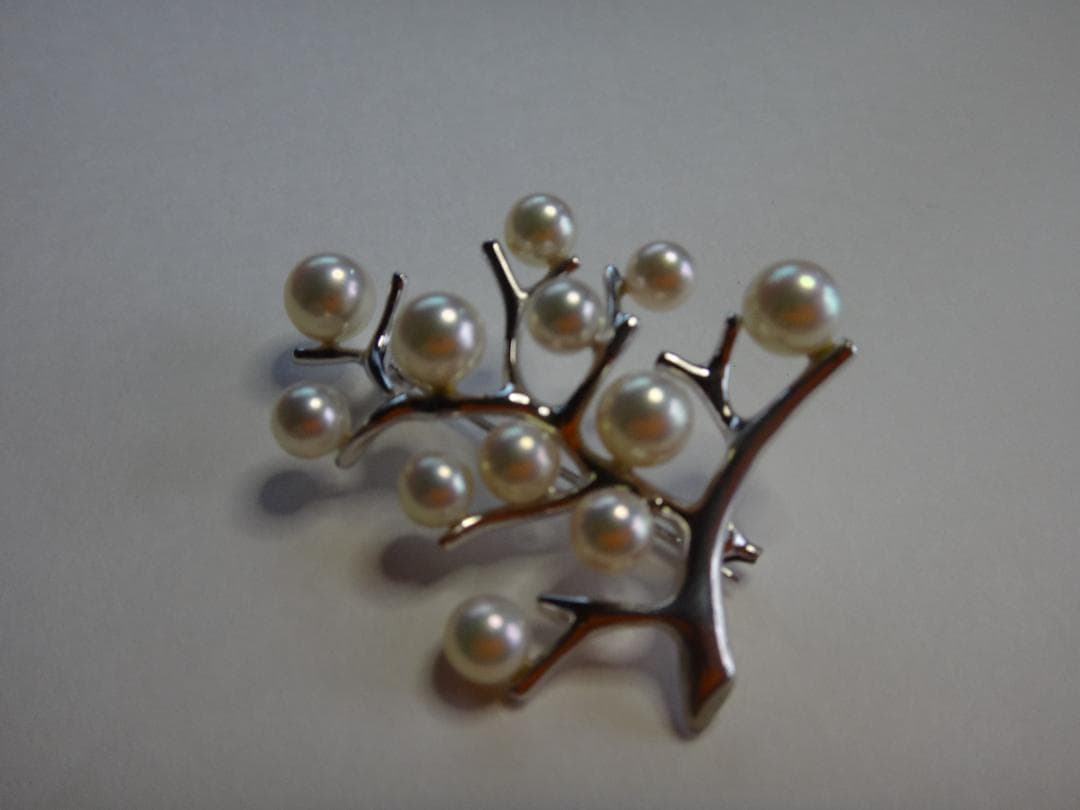 MIKIMOTO　ミキモト　シルバーブローチ