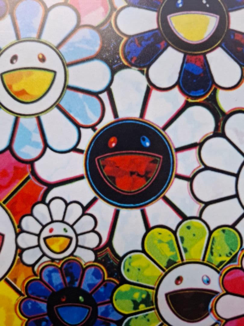 村上隆作品ポスター『未来はきっと笑顔になる！きっと！』