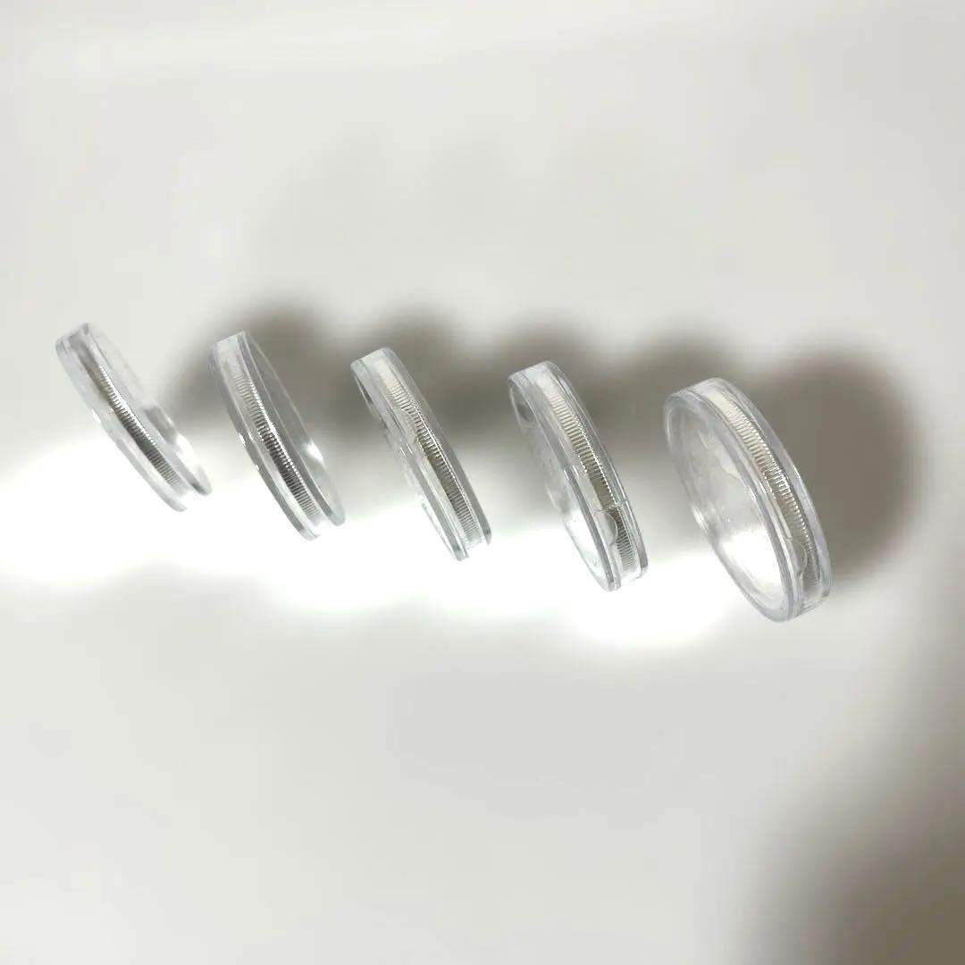 【メイプルリーフ銀貨1オンス2021年】 クリアケース入り5枚【新品未使用】