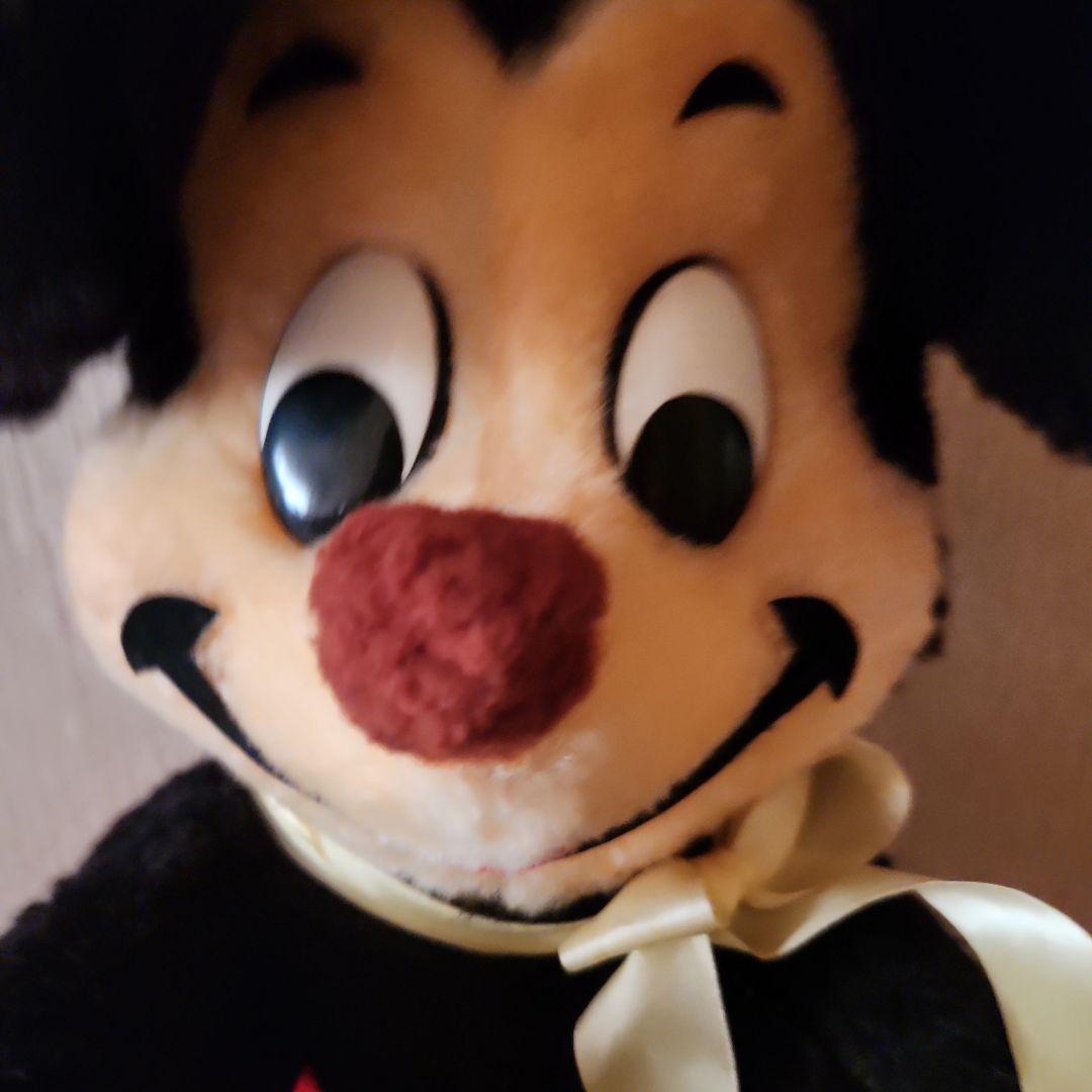 ヴィンテージミッキーマウスぬいぐるみ　アメリカ製　手作りぬいぐるみ