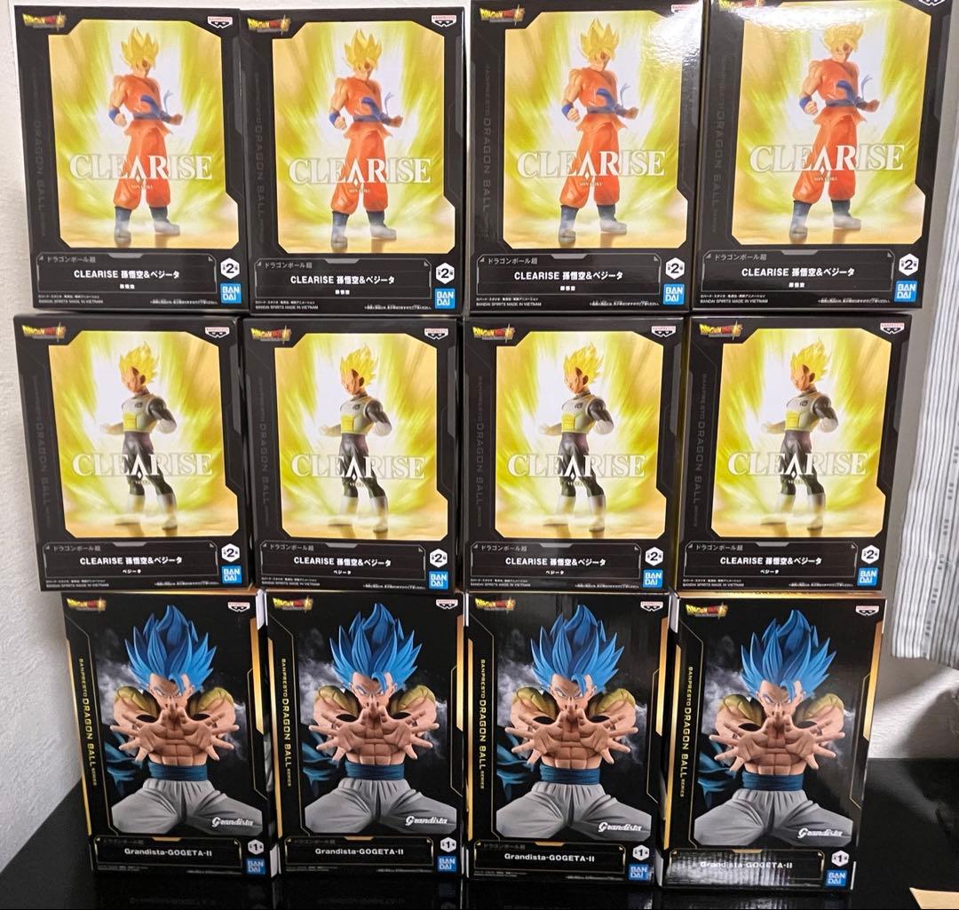 新作ドラゴンボールプライズフィギュア　ゴジータ　孫悟空　ベジータ　12個セット