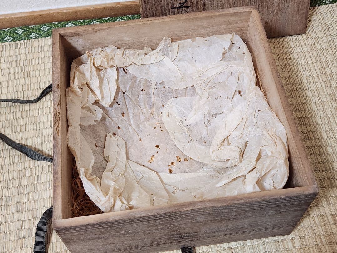 五代　清水六兵衛　呉須赤絵　鉢　木箱入　魁字　菓子鉢　茶道具