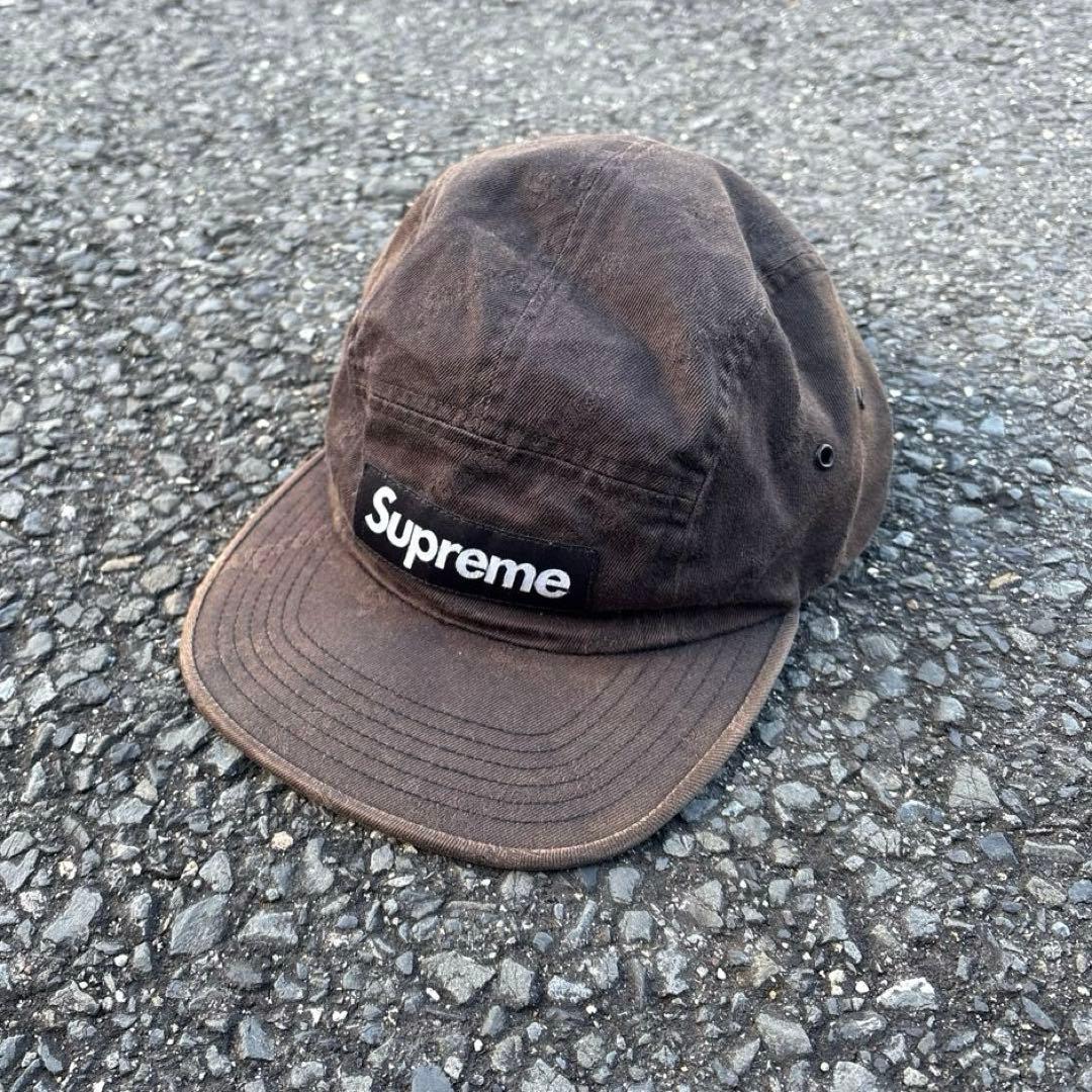 supreme 90s 初期　usa製　ボックスロゴ　キャップ　フェード