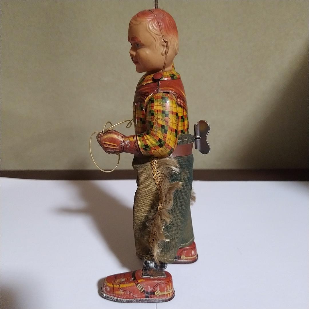 ぺ*ん様 ALPS カウボーイ 投げ縄回し ブリキ