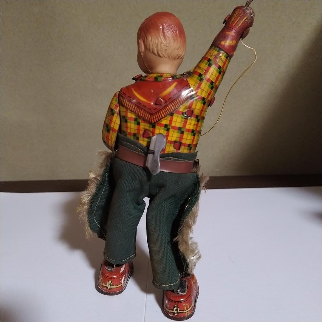 ぺ*ん様 ALPS カウボーイ 投げ縄回し ブリキ