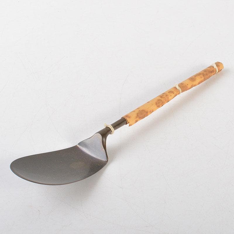 茶道具　古銅　一政堂造　伊藤政治　浄益形　風炉灰匙　共箱　N　R7267