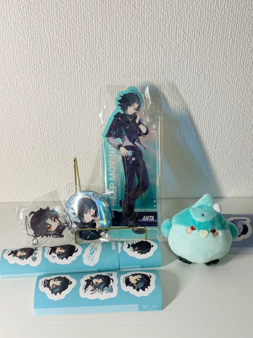【原神】公式正規品　未開封　魈　ANTAコラボ　セット　アクスタ　缶バッジ