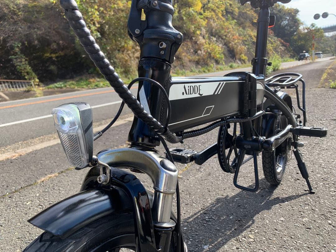 【動作確認済】送料無料AiDDE 折りたたみ電動アシスト自転車A1 14インチ