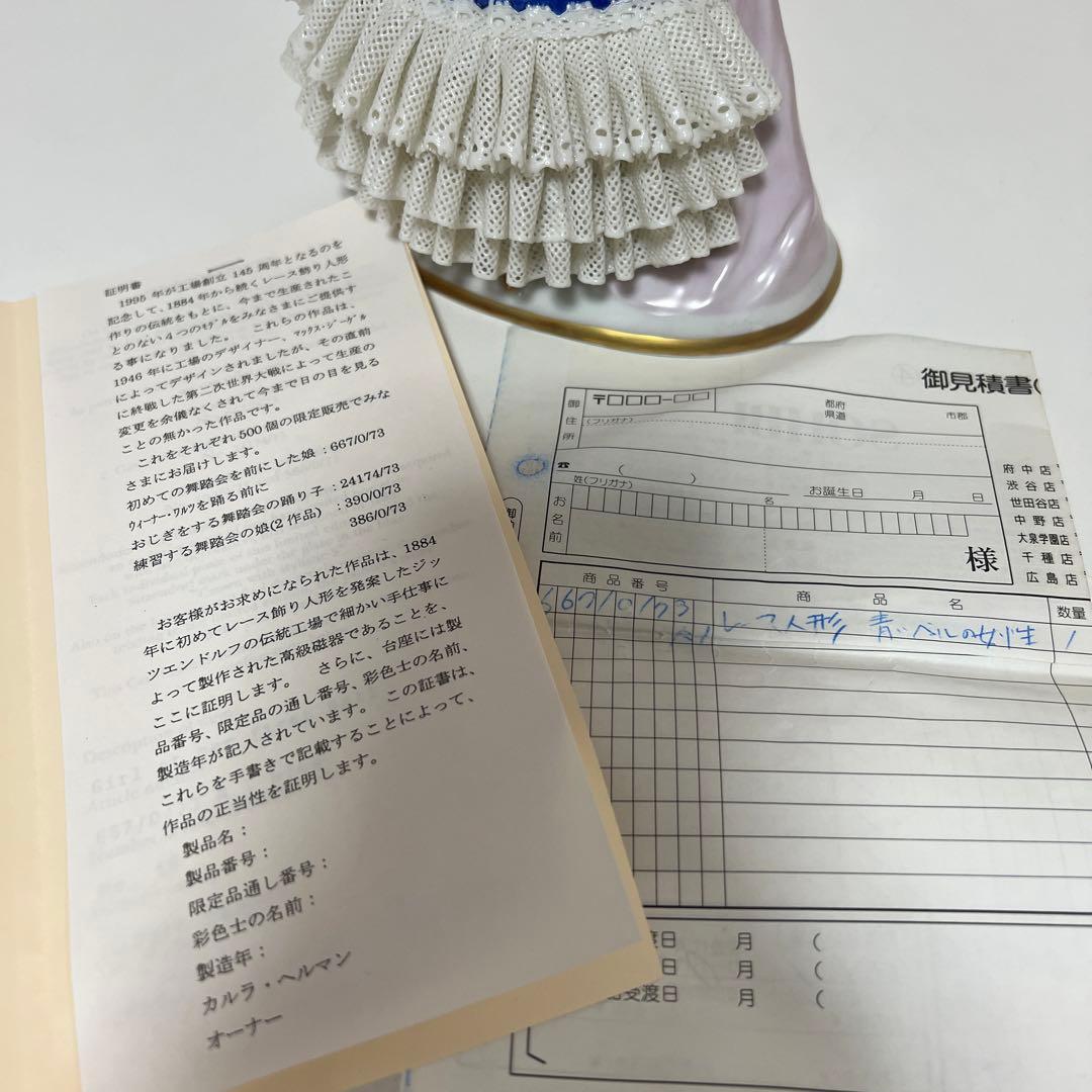 Sitzendorfer レースドール 初めての舞踏会を前にした娘 限定品 中古