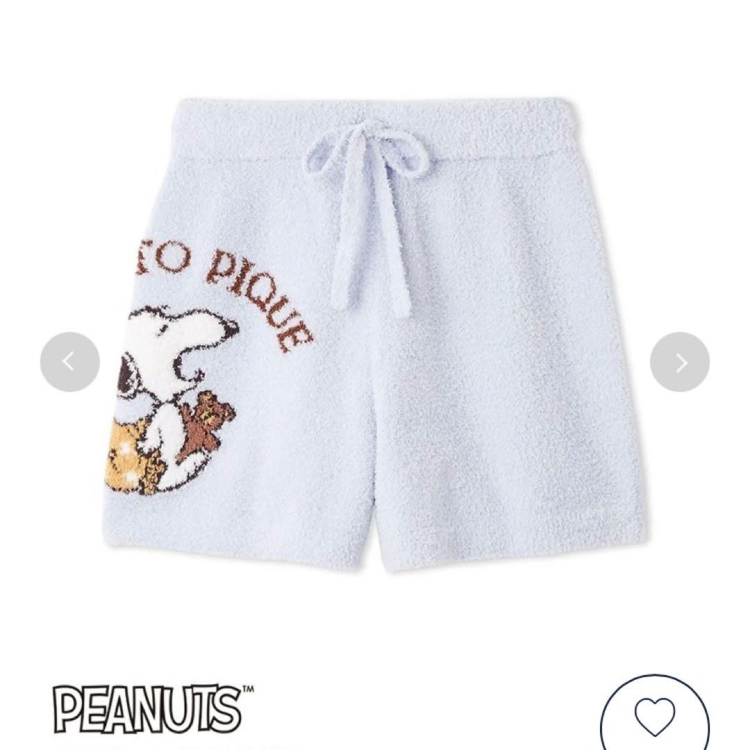 ジェラートピケ PEANUTSジャガードプルオーバーショートパンツ　スヌーピー