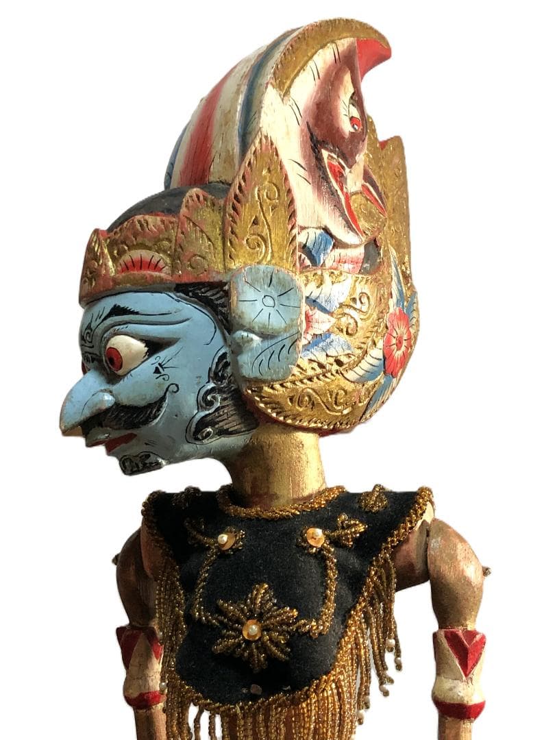 【 ドゥルユドノ（Duryudana）】 アンティーク木偶人形　ワヤン・ゴレ