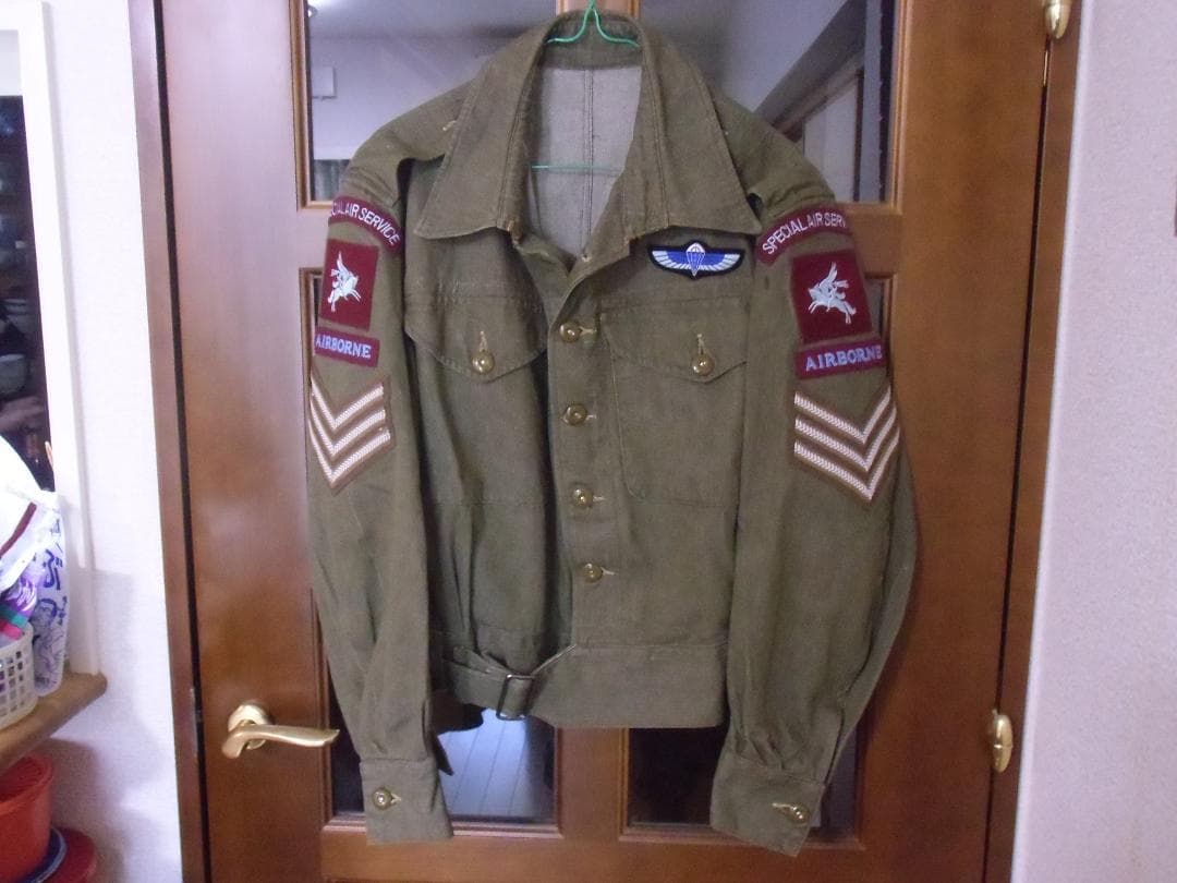 ＧＢイギリス軍/英軍＊１９５２年＊グリーンデニム製バトルドレス（実物）