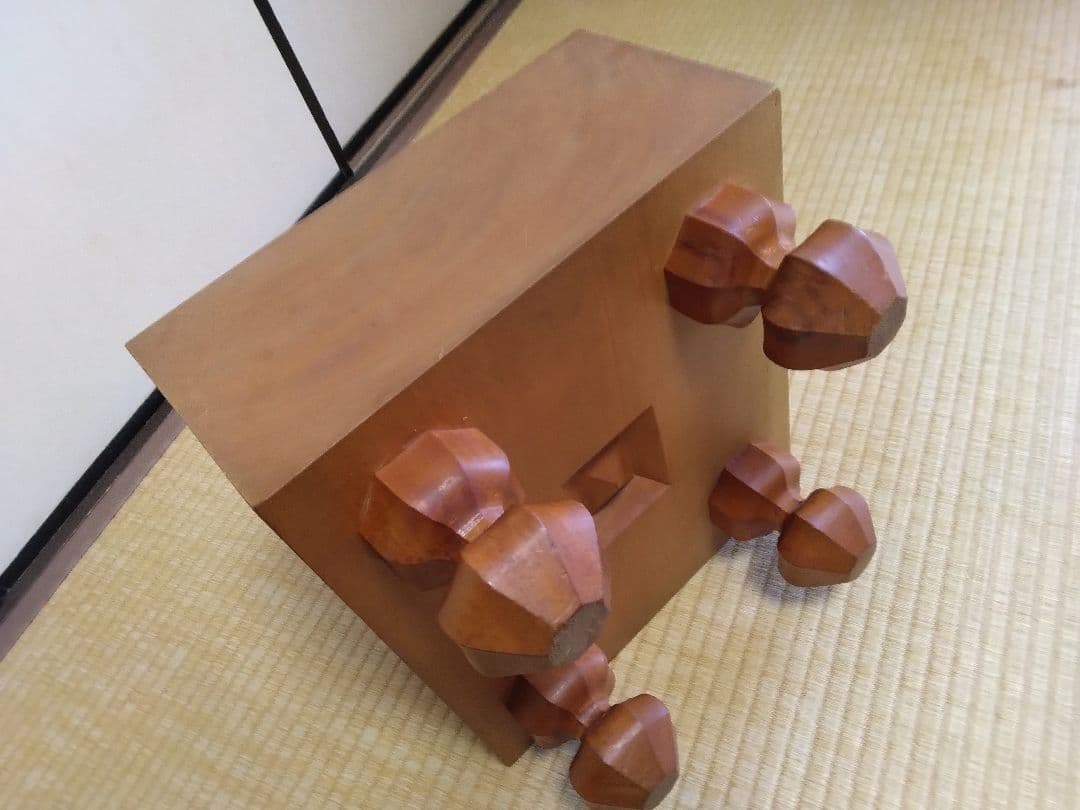 将棋盤と黄楊上駒