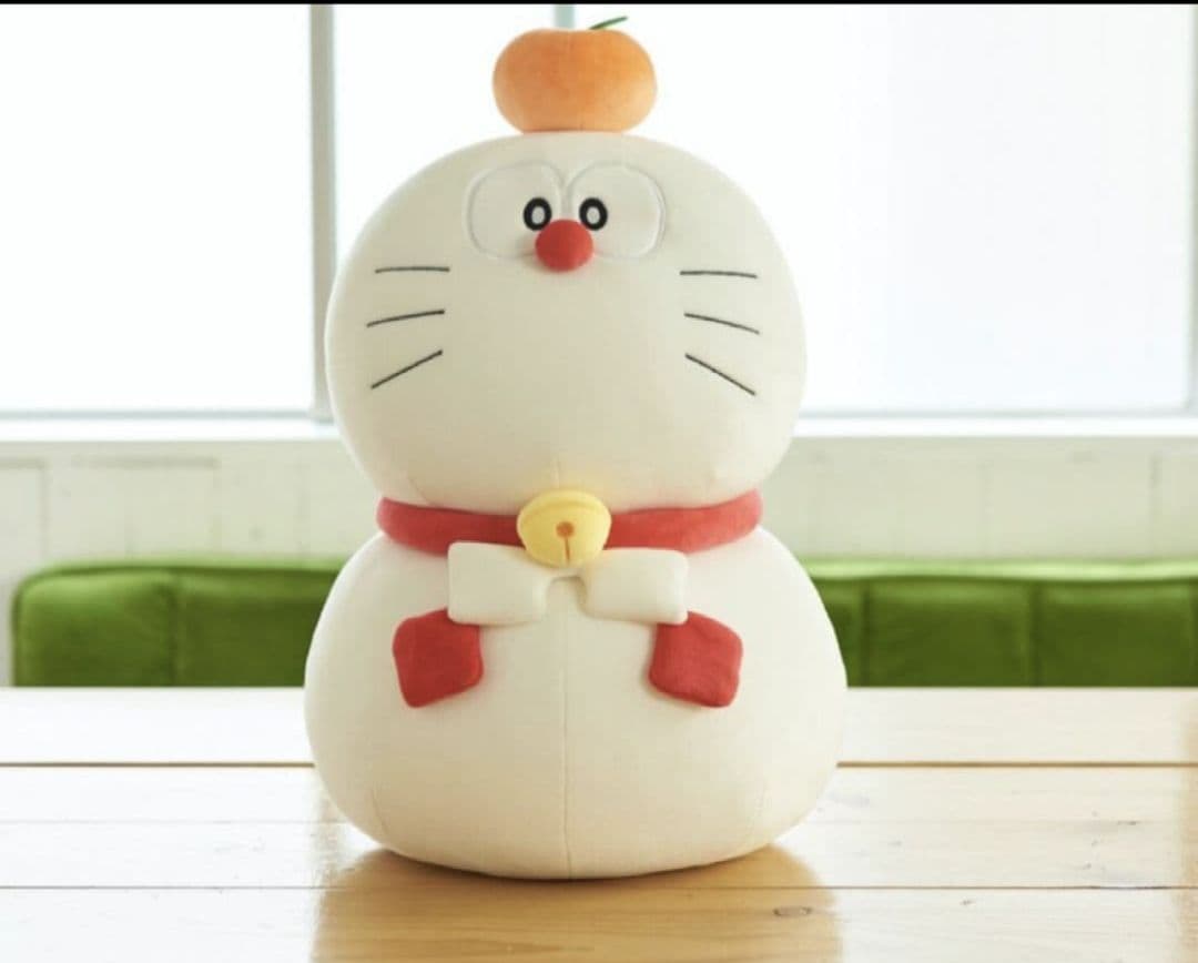 新品　郵便局限定　鏡餅ドラえもん　もちもちぬいぐるみ　単品　約43cm　正月