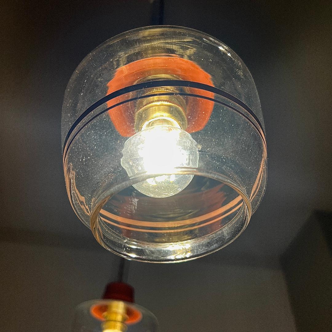 ペンダントランプ ペア ハリオ Hoya 昭和レトロ アップサイクル 照明器具