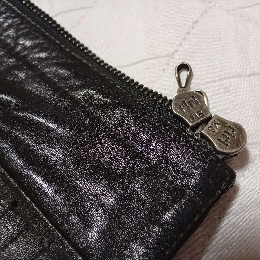 SHELLAC ファー取り外し可能 ライダースジャケット レザージャケット 黒色