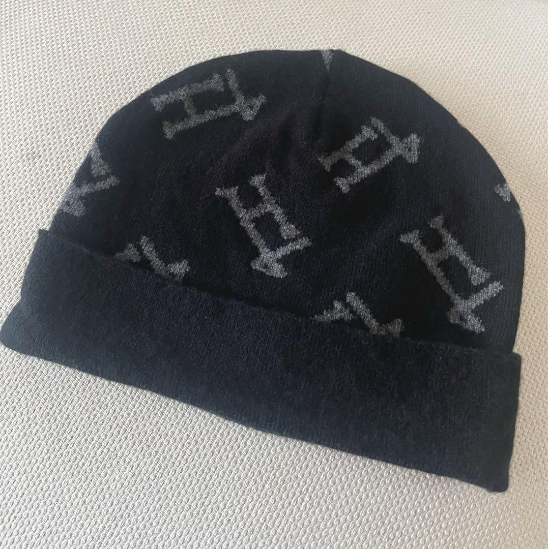 レア★HERNO★ヘルノ★［H］ロゴニット帽子★ビーニー