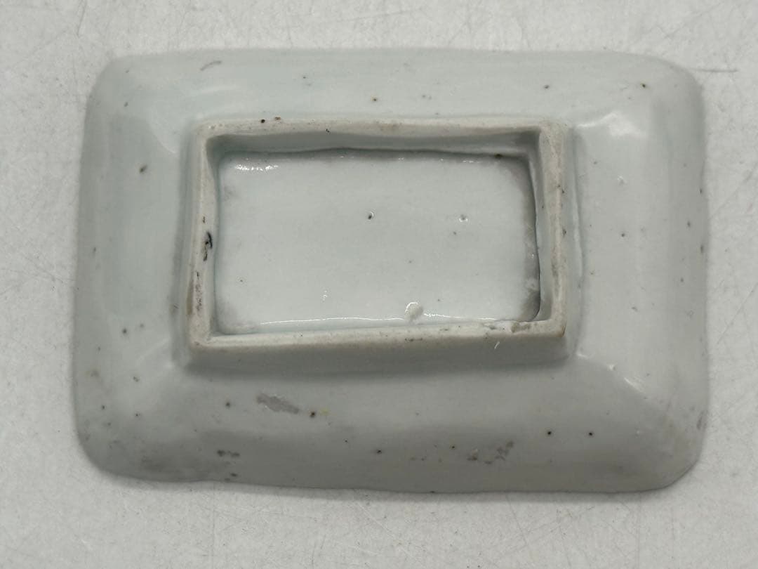 江戸　伊万里　染付山水紋角皿4点　送料込み251220