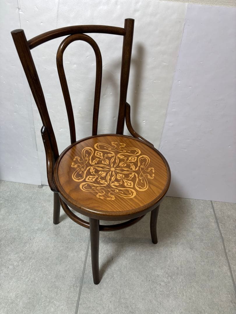 ベントウッドチェア ブラウン　アンティーク　曲木