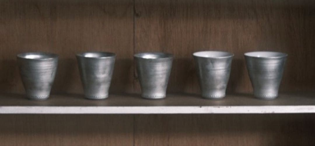 【匿名配送】松本美弥子さん器★銀彩★2個セット