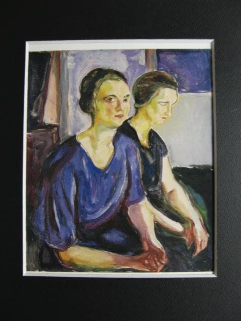 ムンク、『ふたりの女（ヒルドュールとバルギリョット・クリステンセン）』