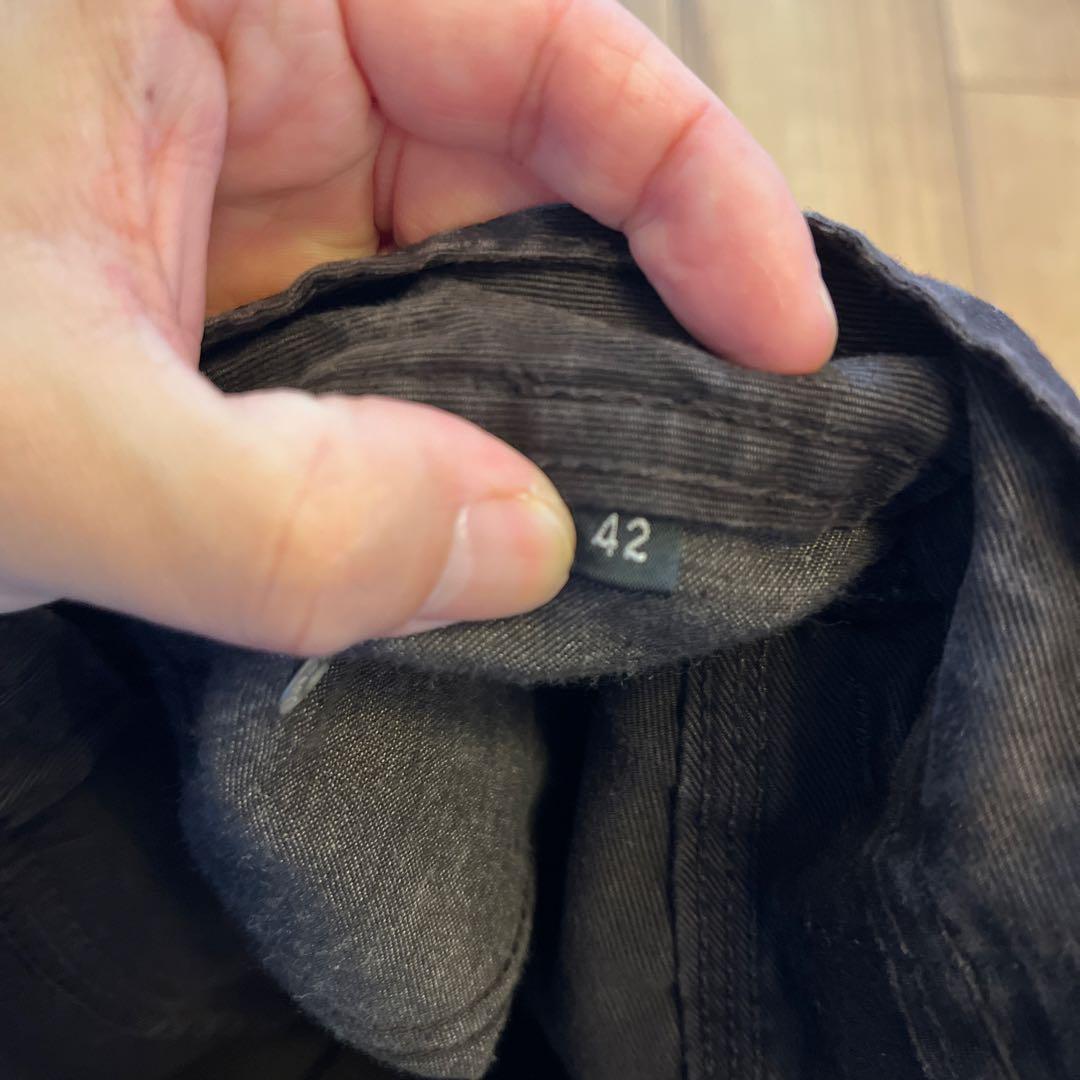 【メル48978】GUCCI ブラックデニム タイトスカート