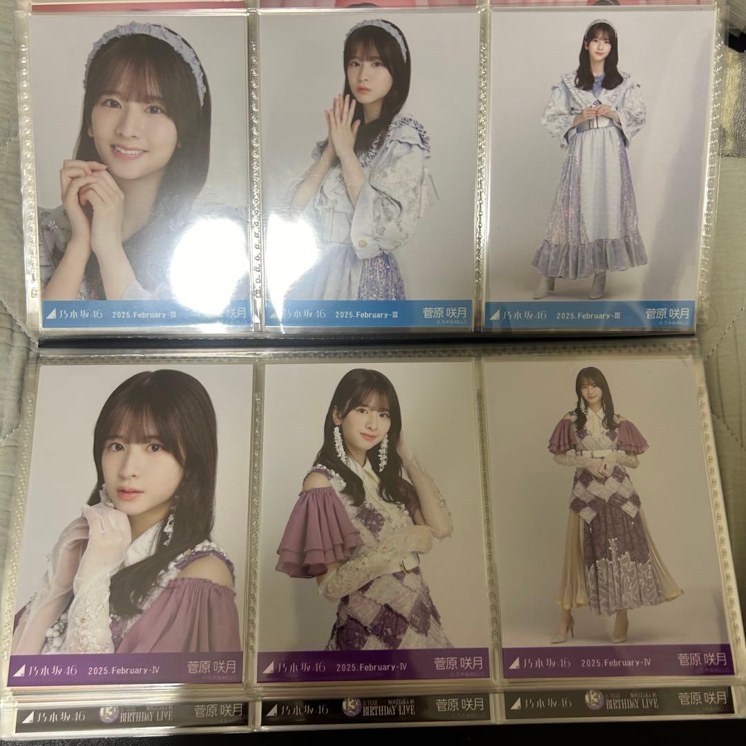 乃木坂46 菅原咲月 2025年月間ランダム 生写真 コンプ 19種 まとめ売り