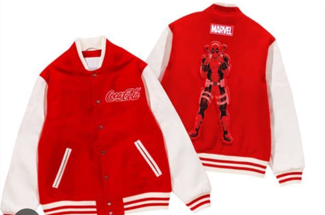 非売品　コカ・コーラ　　マーベルコラボ　XXL　スタジャン　デッドプール