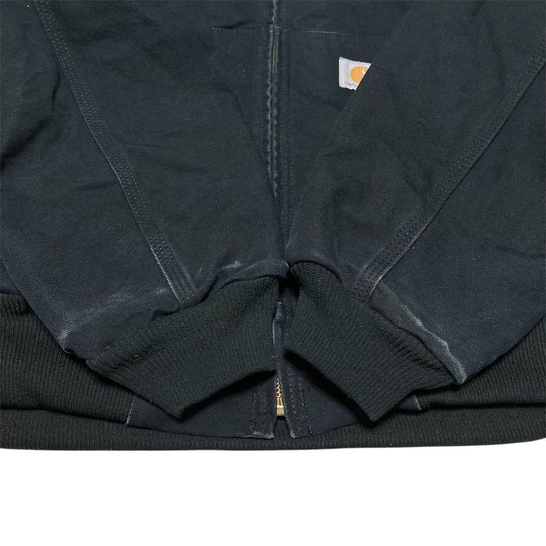 USA製 Carhartt フード付きジャケット ブラック アクティブジャケット