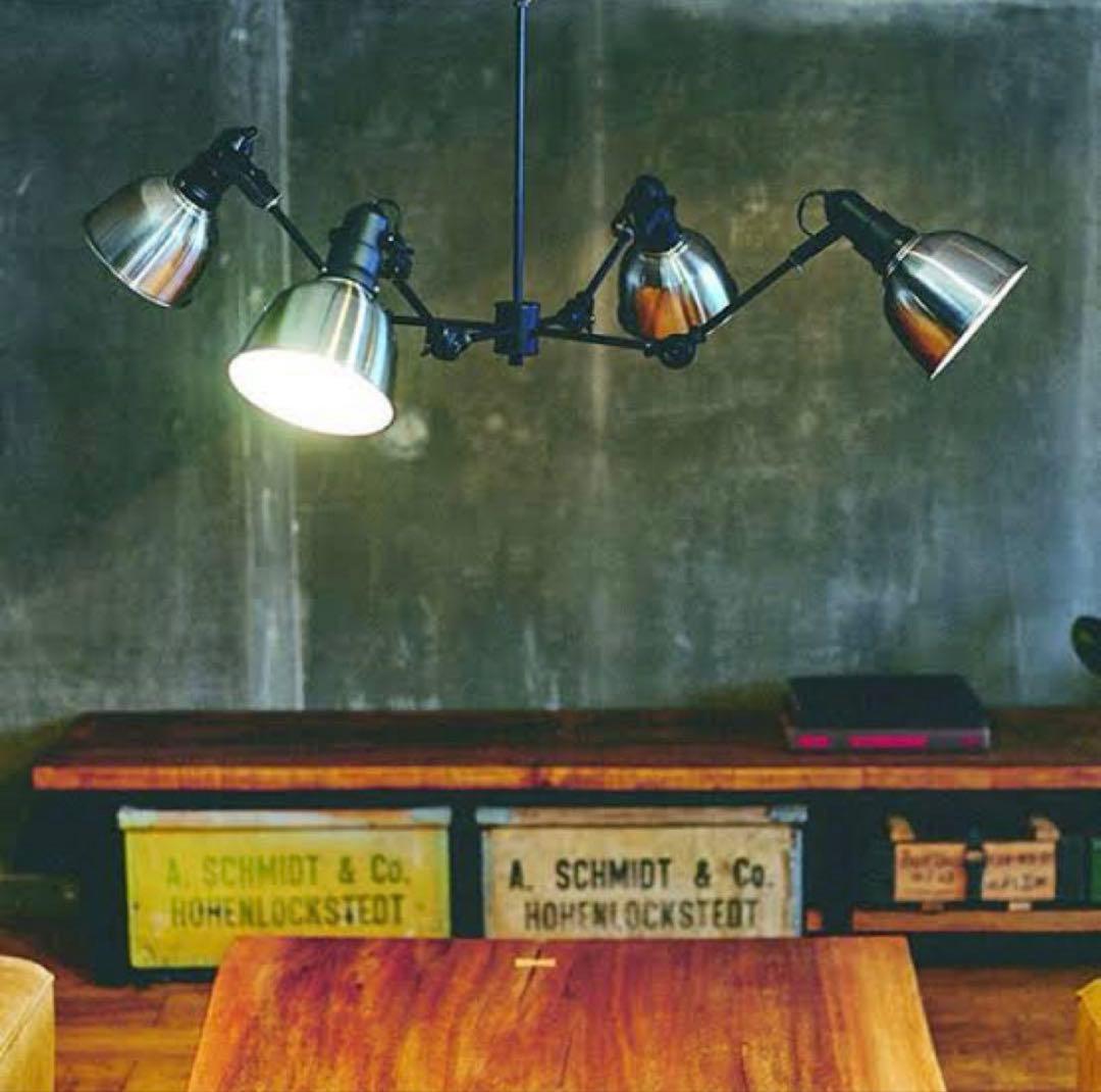 シルバー シーリングライト 4灯式