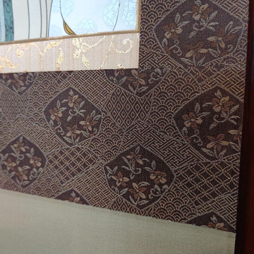 国宝  源氏物語絵巻 写 『柏木』『竹河』 掛軸