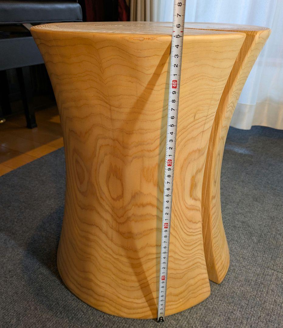 坂尻　　檜　大型　切り株　丸太　椅子　スツール　テーブル　高さ約45㎝