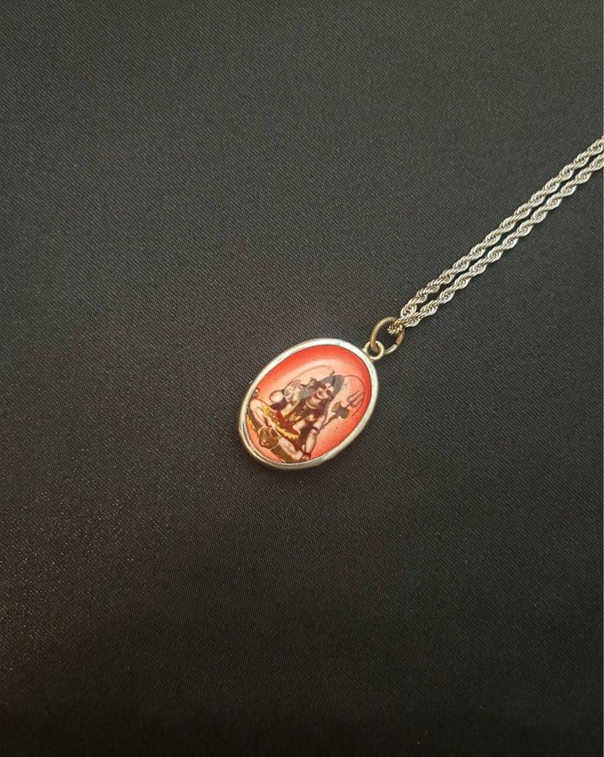 藤井風 イメージペンダント ネックレス 【オーム文字・シヴァ神・赤】