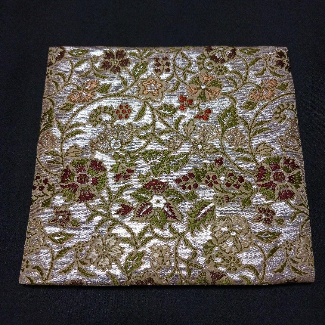 龍村平蔵 古帛紗 早雲寺文台裂 銀