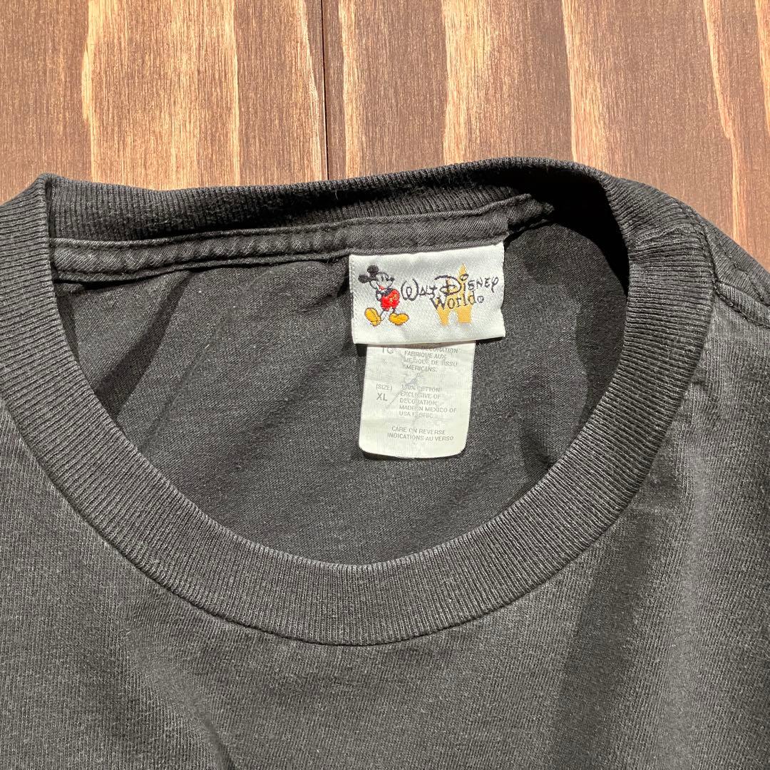 ディズニー　ミッキー tシャツ ブラック　XL 花火　ドナルド　グーフィー